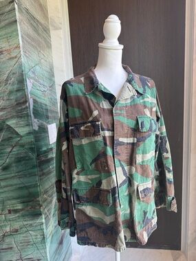 Vintage Woodland Army Jacket